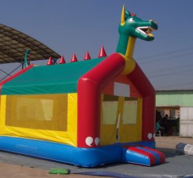 T2-2517 Dinosaur uppblåsbar trampolin