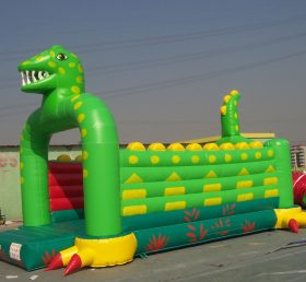 T2-2475 Dinosaur uppblåsbar trampolin
