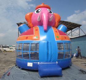 T2-3202 Elephant uppblåsbar trampolin