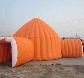Tent1-39 Orange uppblåsbart tält