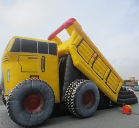 T8-373 Jätte monsterbil barn uppblåsbar torr bild