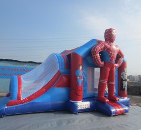 T2-2741 Spider-Man Super Hero Uppblåsbar trampolin
