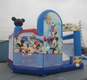 T2-528 Disney Mickey & Minnie uppblåsbar glidslott