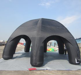 Tent1-23 Svart reklam kupol uppblåsbart tält