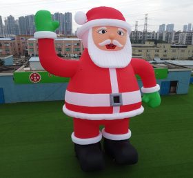 C1-114 10 meter hög utomhus jätte uppblåsbar jultomten dekoration