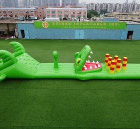 T10-109 Crocodile Theme Inflation Hinder Barnens uppblåsbara vattensporter Spel Party