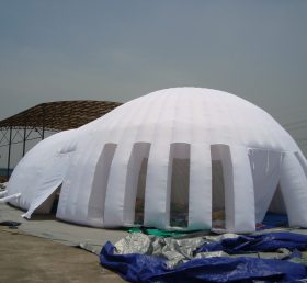 Tent1-410 Jätte vitt uppblåsbart tält
