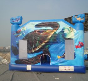 T2-2573 Ubåtvärlden uppblåsbar trampolin