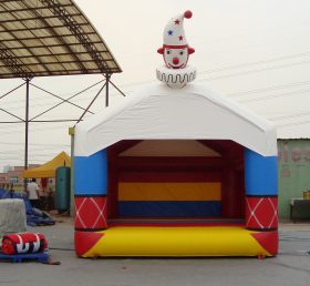 T2-2938 Glad clown uppblåsbar trampolin