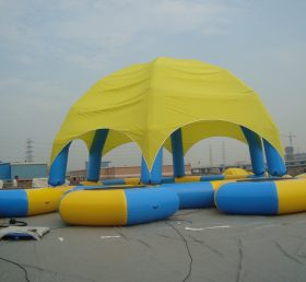 Pool2-799 Uppblåsbar pool med tält