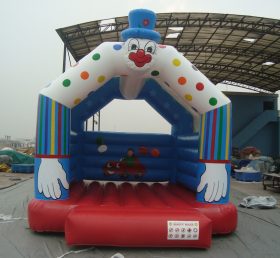 T2-2439 Glad clown uppblåsbar trampolin