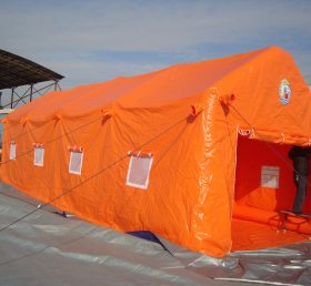 Tent1-451 Orange uppblåsbart tält