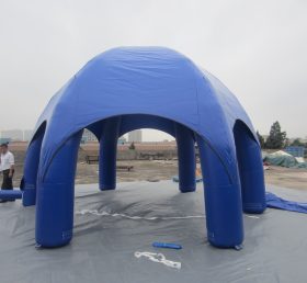 Tent1-307 Blå reklam kupol uppblåsbart tält