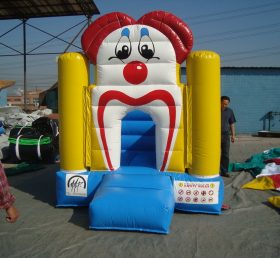 T2-2717 Clown uppblåsbar trampolin