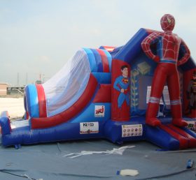 T2-1941 Spider-Man Super Hero Uppblåsbar trampolin