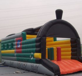 T1-145 Uppblåsbar trampolin Thomas tåg