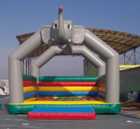 T2-2932 Elephant uppblåsbar trampolin