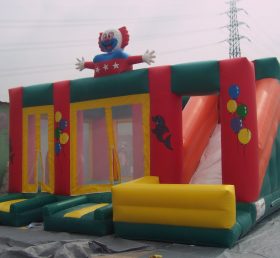 T2-2937 Clown uppblåsbar trampolin