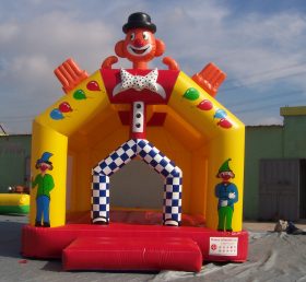 T2-2939 Glad clown uppblåsbar trampolin