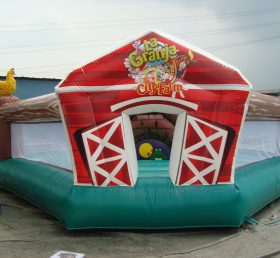 T2-2518 Gård uppblåsbar trampolin