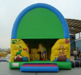 T2-2544 Jungle tema uppblåsbar trampolin