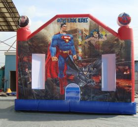 T2-534 Superman Batman Super Hero Uppblåsbar trampolin