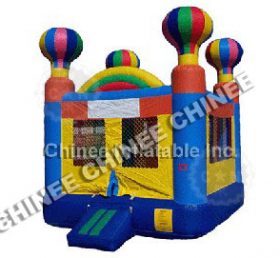 T5-176 Färgad ballong trampolin hus