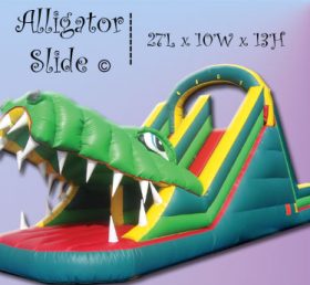 T8-184 Krokodil uppblåsbar glid