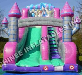 T8-480 Flickans uppblåsbara trampolin och torrt uppblåsbart slott uppblåsbart hopphus