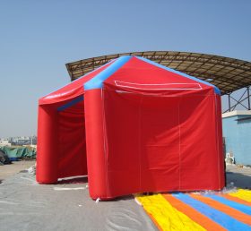 Tent1-244 Röd hållbar uppblåsbar tält