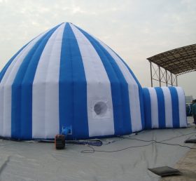 Tent1-30 Blå och vitt uppblåsbart tält
