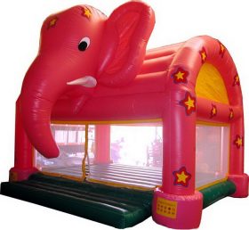 T2-1103 Röd elefant uppblåsbar trampolin