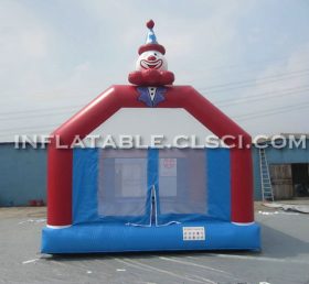 T2-119 Glad clown uppblåsbar trampolin