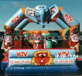 T2-1372 Elephant uppblåsbar trampolin