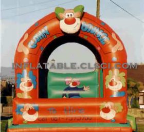 T2-2028 Clown uppblåsbar trampolin