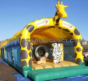 T2-2104 Giraff uppblåsbar trampolin