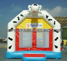T2-2411 Hunduppblåsbar trampolin