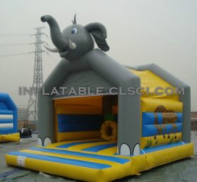 T2-2533 Elephant uppblåsbar trampolin