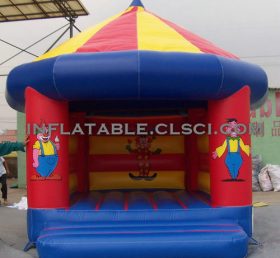 T2-2558 Clown uppblåsbar trampolin