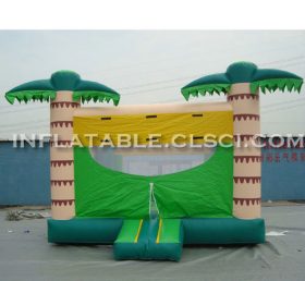 T2-2714 Jungle tema uppblåsbar trampolin
