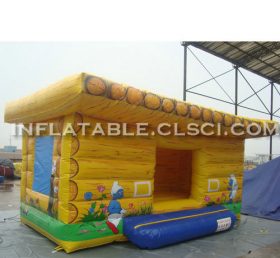 T2-2724 Smurf uppblåsbar trampolin