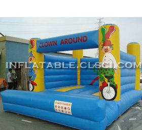 T2-2735 Clown uppblåsbar trampolin