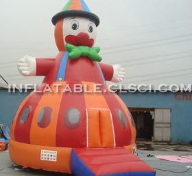 T2-2845 Clown uppblåsbar trampolin