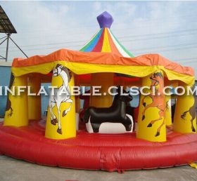 T2-2910 Cirkus uppblåsbar trampolin