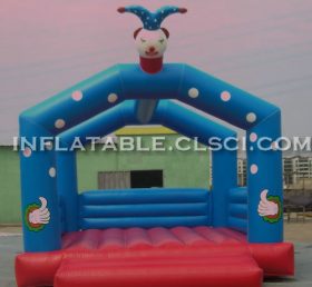 T2-2940 Glad clown uppblåsbar trampolin