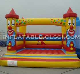 T2-2947 Glad clown uppblåsbar trampolin