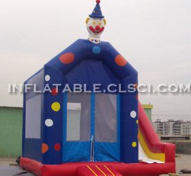T2-2949 Glad clown uppblåsbar trampolin