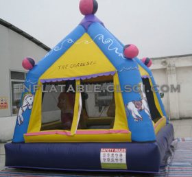 T2-3109 Barn och Amp tonåring uppblåsbar trampolin