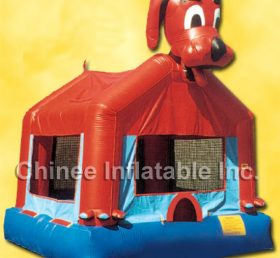 T2-319 Hunduppblåsbar trampolin
