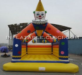 T2-405 Glad clown uppblåsbar trampolin